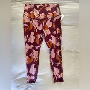 NWT pink/purple maternity leggings